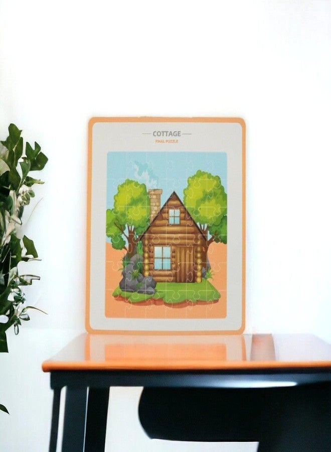 Mittimate Cottage House Jigsaw Puzzle Game for Kids Age 4 to 6 Old I 36 Pieces Puzzle Toy I Birthday Gift for Children - Image 3